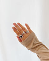 [Baby monster Ruka/Bad villain Ina] Black dot ring