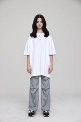 mii ロゴオーバーサイズTシャツ / mii LOGO OVERSIZED T-SHIRT WHITE