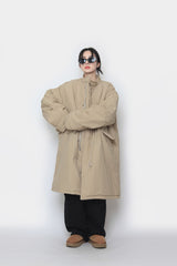 Long bomber  padded jacket