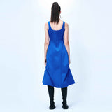 ピンタックジャージードレス/DOZI - Pintuck Jersey Dress _ Blue