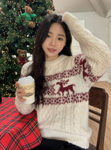 メリークリスマスノルディックニット（3colors）