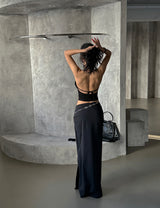 Eiffel Backless Sleeveless Cardigan Set