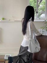 Mosion AirPods Chain Silver Big Shoulder Bag