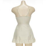Bust Cross One Piece Swimsuit SW19186F