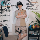 HUK MIX STRIPE T-SHIRT [2 COLOR]