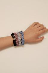 mini pleats scrunchie - 4set
