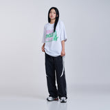 DIN2LS クリーチャーレタリングショートスリーブTシャツ (YELLOW)
