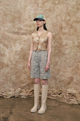 バックスリットベスト / [22S] BACK SLIT VEST / LIGHT BEIGE