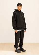 GRATING EMBLEM OVERSIZED HOODIE