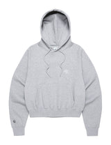 Wセラーロゴクロップドフーディー/W SELLER LOGO CROPPED HOODIE GREY(CV2CFFM402A)