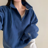 [BELLIDE MADE] TONE UP DOUBLE SIDE RAISED HALF NECK SWEAT