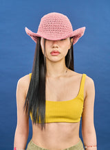 Crochet Cowboy Hat (indipink)