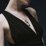 FAIRY CLAW DOUBLE NECKLACE ( silver 925 ) (6618123075702)