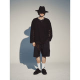 ネットウェーブチェッカーニット / NET WAVE CHECKER KNIT_BK