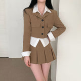 [BELLIDE MADE] Spring version, color jacket + skirt setup