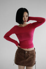 オープニングバックTシャツ / Opening back T-shirt (3color)