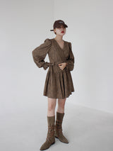 ホピラップミニワンピース / Hopi Wrap Mini One Piece (2color)