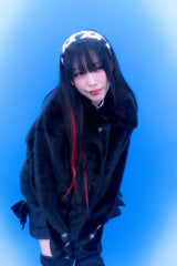 Soft Love Fur Jacket (Black)