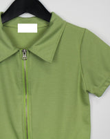 パイロンクロップジップアップ / Pylon Crop Zip Up (3color)