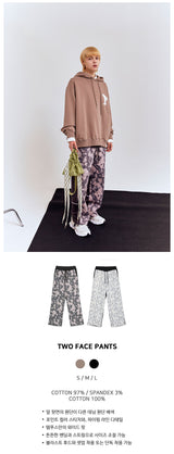 トゥーフェイスパンツ/TWO FACE PANTS [BROWN]
