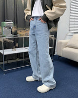 ソルトライトワイドデニムパンツ / SI Salt Light Blue Long Wide Denim Pants (1 color)