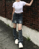 Y2k ロックシークコルセットウォッシングスカート