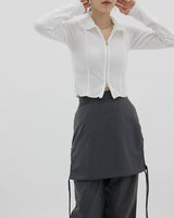チャコールスカートパンツ / Charcoal Skirt Pants