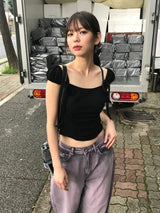 ラブリーシャーリングスリーブレス