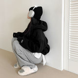 [Bellide made/fleece-lined wool] Berrygood fleece-lined wool embroidery hoodie