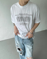 ブラーレタリングショートスリーブTシャツ / CH Blur Lettering Short-Sleeved T-Shirt (2 colors)