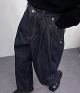 ピュアアンダイ2タックワイドパンツ / LN Pure undyed two-tuck wide pants