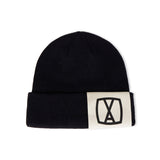 VA Square Big Label Beanie / Black