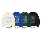 ガーデンパーティードローイングラウンドニット / GARDEN PARTY DRAWING ROUND KNIT - 4COLOR