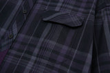 ブレンドチェックシャツS96/Blend Check Shirt S96 Purple