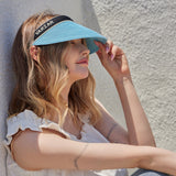 Organic band paper sun visor Black
