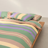 Iris green duvet cover Qsize(200x230cm)