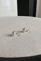 half and ball earring