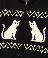 キャッツジップアップカーディガン(CV2DFUK680A)