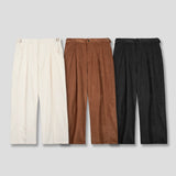 Side buckle corduroy pants (3color)