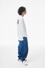 バギーデニムパンツ/MBSRCOPT100 MID90 BAGGY DENIM PANTS DEEPBLUE
