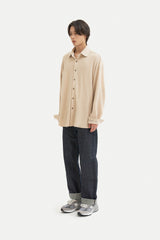 ツイステッドカラーカーディガンシャツ/Twisted collar cardigan shirt S111 Elephant Ivory