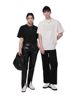 21SS LACE LOGO TSHIRTS (BLACK) (6570736844918)