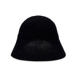 VZ stud logo summer knit bonnet hat Black
