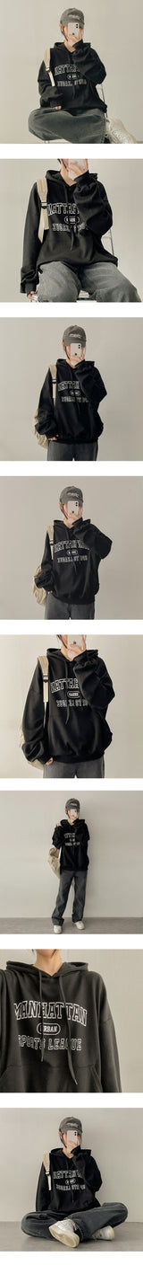 man bottom lettering hood