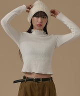 LONG SLEEVE HIGH NECK TOP