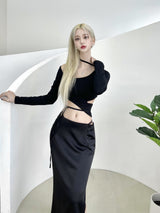 MQマキシスリットスカート/371. MQ maxi slit sk