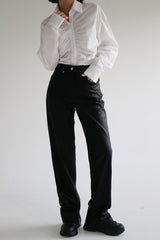エンボレザーパンツ/Embo Leather Pants (2color)