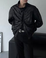 TAP Crack Effect Suede Jacket