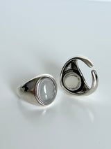 グレーオニックスオープンリング / ﻿Gray onyx open ring