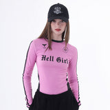 へルガールライントップ/0 5 hell girl line top - PINK